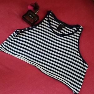 WET SEAL stripped tank crop top!